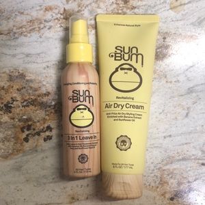 Sun bum 3 in 1 leave in 4oz, and air dry cream 6 oz